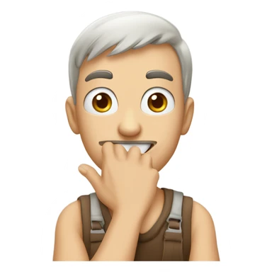 mischievous person, rubbing hands together ￼ sticker