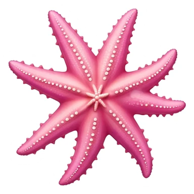 pink starfish no face  sticker