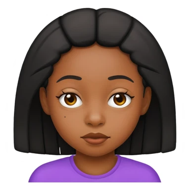 Black girl with stink lines sticker
