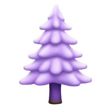 Lilac Christmas tree sticker
