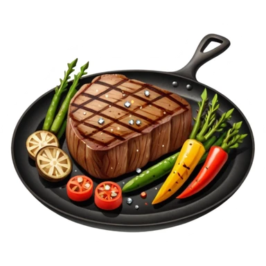 diamond steak with vegetables sticker