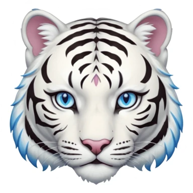 Female white tiger khajiit leader of the umbral rose  sticker