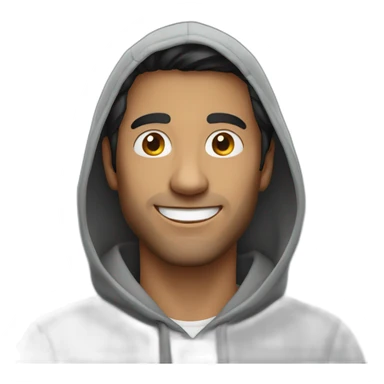 Smiling-man-in-gray-hoodie-with-dark-hair sticker