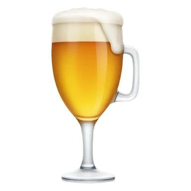 A glass of beer with a straw in it sticker