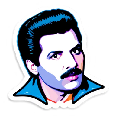 Freddie mercury sticker
