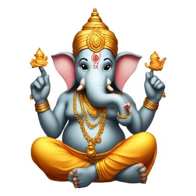 Waking ganesh sticker
