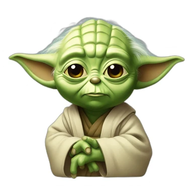 Yoda diciendo alto  sticker