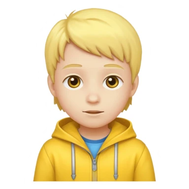 kid with yellow clothes sticker