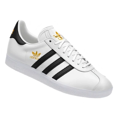 Adidas white stripes gazel sticker