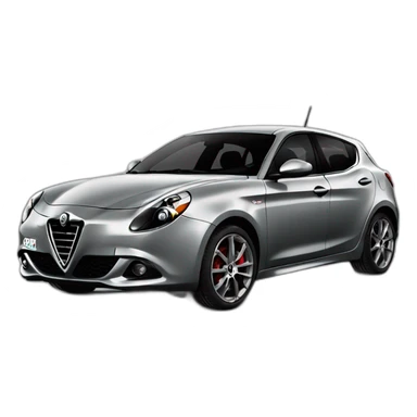Grey Alfa Romeo Giulietta 2013 sticker