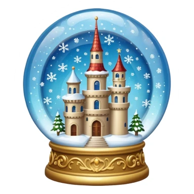 snow-globe, tower inside sticker