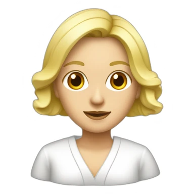 une avocate blonde avec la robe d'avocate sticker