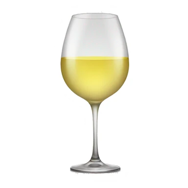 whitewine in glass sticker