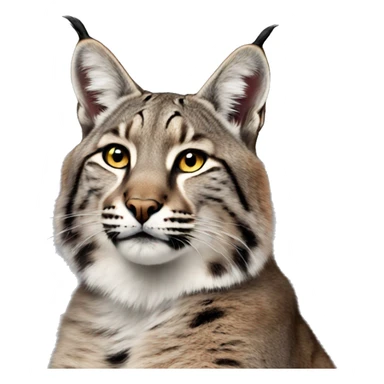 Thinking Bobcat sticker