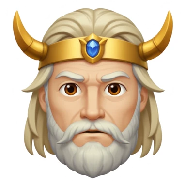 Odin marvel movies character face only younger sticker