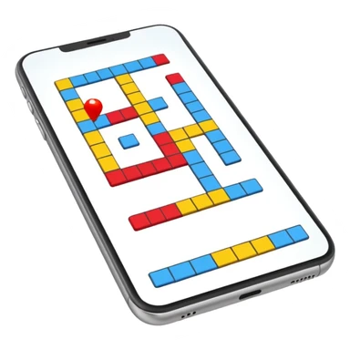 Crosswords on cellphone sticker