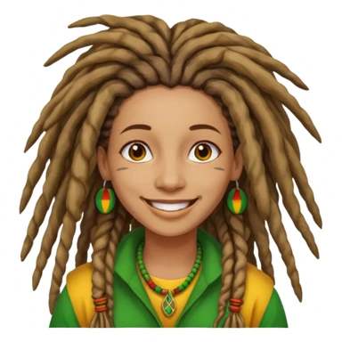 Rasta lady  sticker