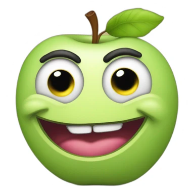 trollface apple artstyle sticker