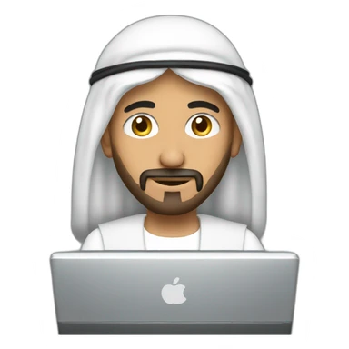 arab man on a computer sticker