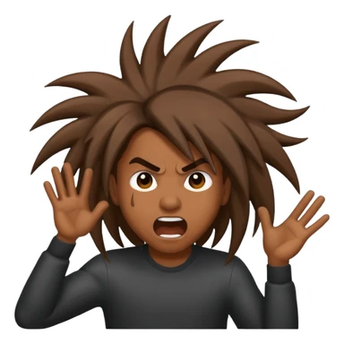 Headbanging emoji sticker