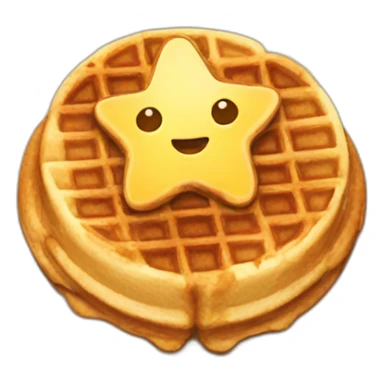 Texas shaped waffle sticker
