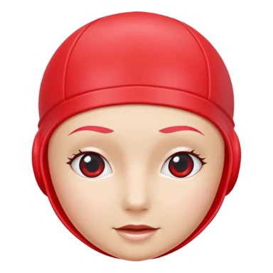 swim cap object icon, smooth rubber texture, bright color, pool equipment, 3D cartoon, mobile game icon style, centered, clean background, no text, no watermark
 sticker