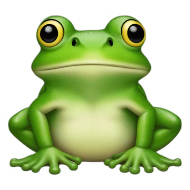 a giga chad frog sticker