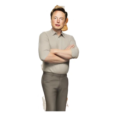 elon musk got bread kid sticker