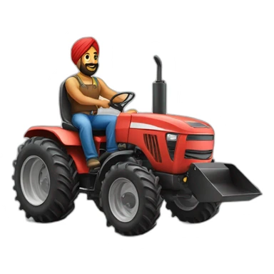 Punjabi on a tractor sticker