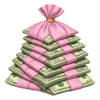 Falta dinero (color rosa) sticker