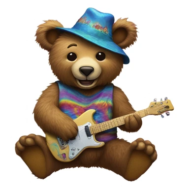 Grateful Dead psychadelic bear  sticker
