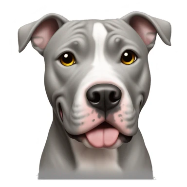 Pit bull light grey  sticker