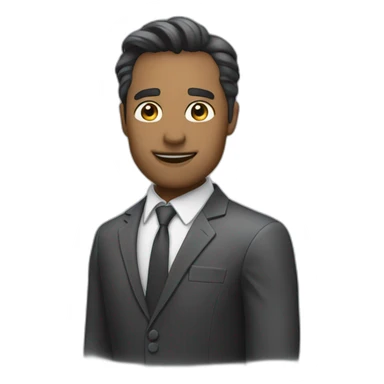 man in suite call to come here sticker