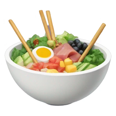 Poke bowl sticker
