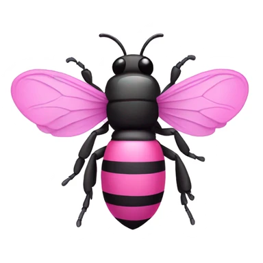 Pink bee  sticker