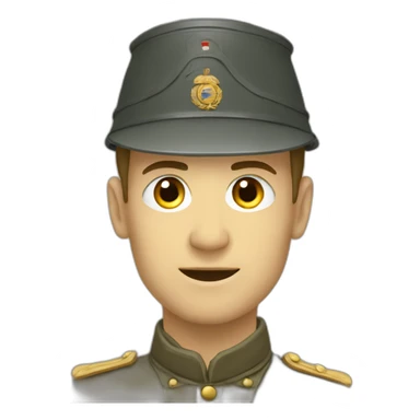 WWI french soldier sticker
