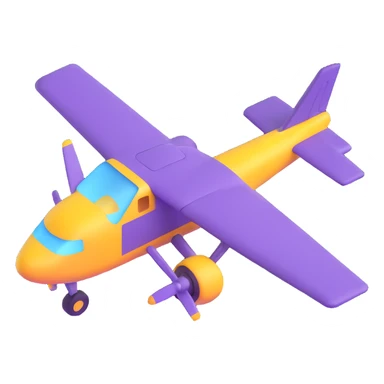 purple airplane sticker