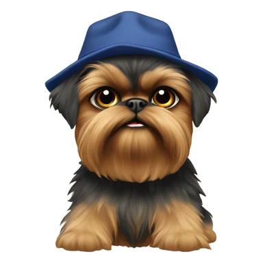 brussels Griffon hat  sticker