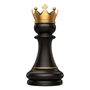 black chess piece, bishop piece sticker