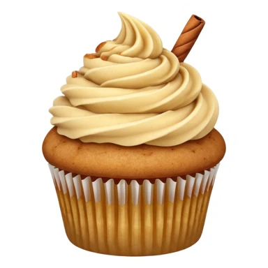  chai cupcake with cinnamon apple topping  sticker
