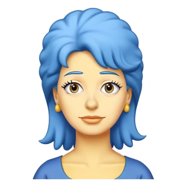 Marge Simpson with her tall blue hair sticker
