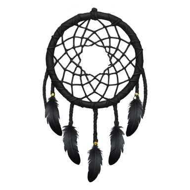 black dream catcher sticker