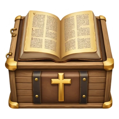 an ark and a bible sticker