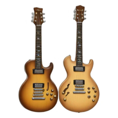 those guitars that are like double guitars sticker