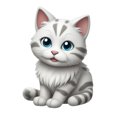 cute wintery cat sticker