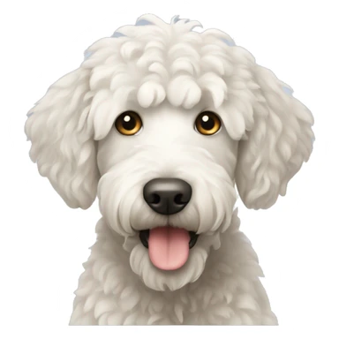 White labradoodle sticker