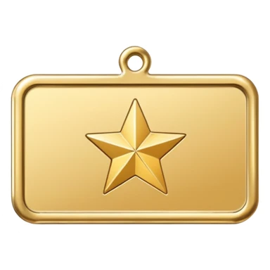 name tag with shining star sticker