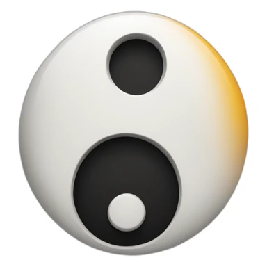 Yin Yang with a letter J on each side sticker