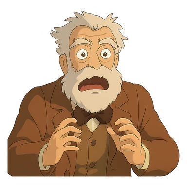 scared John Brown sticker