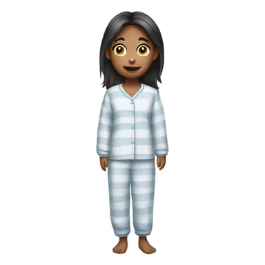 Girl wearing a pijamas  sticker